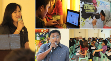 Ms. Victoria Bartilet of AGHAM (lower left photo), and  Dr. Wilfred Bidad of MSU (bottom middle photo).