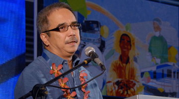 DOST Secretary Mario G. Montejo at the opening ceremony of the 2012 NSTW celebration held at SMX Convention Center in Pasay City. (Photo by Victor V. Oro, S&T Media Service)