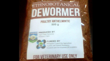 CapSU’s ethabotanical dewormer is now being sold in Western Visayas and in other regions in the South. (Photo courtesy of CapSU).