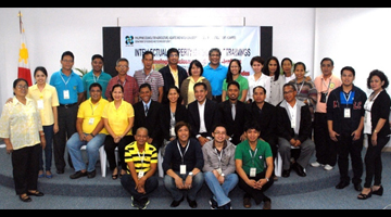 Participants and resource persons of the recently concluded Intellectual Property Management Training cum Writeshop on Technology Disclosure and Claim Drafting held at the Bulwagang Panday Pangkarunungan, PCAARRD Headquarters.